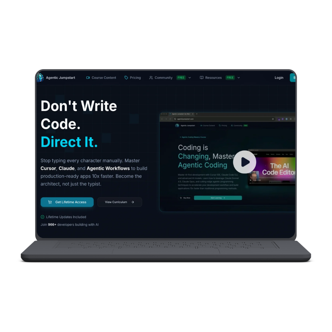 Agentic Jumpstart. Don’t Write Code. Direct It.